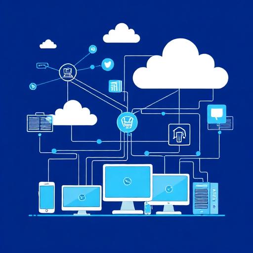 Technology consulting services illustration